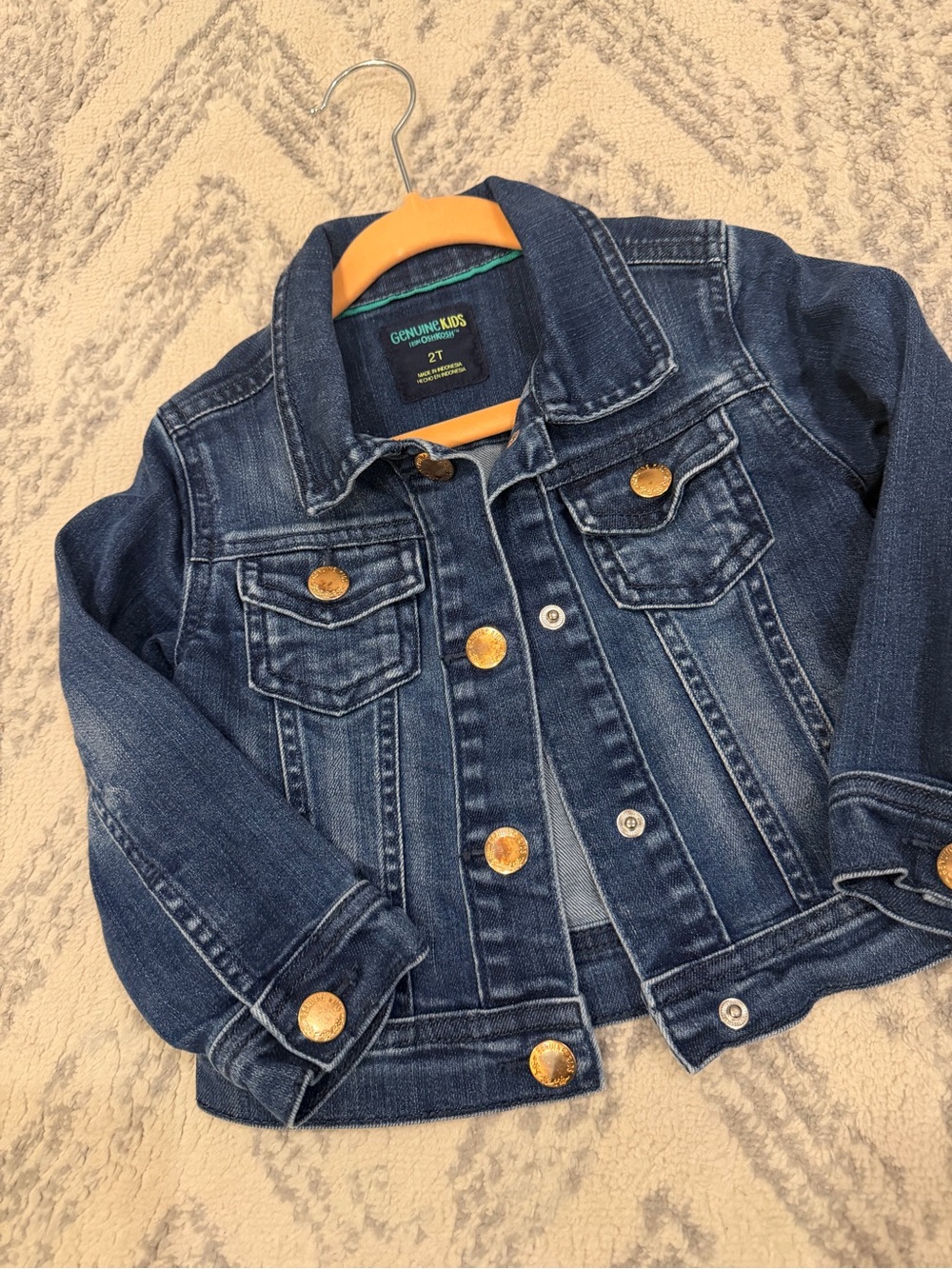 OshKosh B'gosh Blue Denim Jacket with Gold Buttons